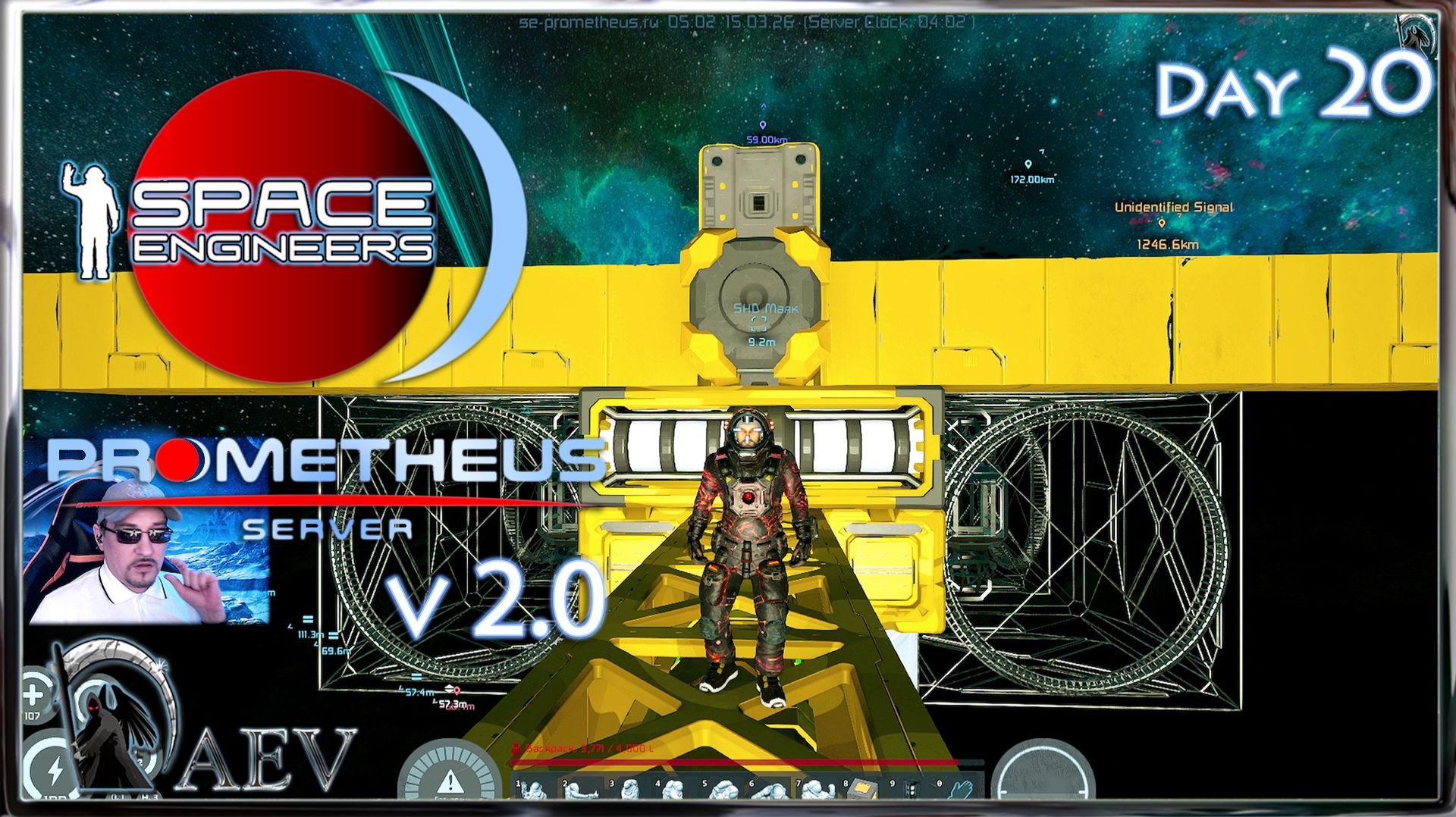Space Engineers🪐s20 Строим корабль🚀  Prometeus Server v 2.0 🪐