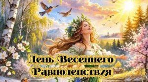День весеннего равноденствия 20 марта | Музыкальная открытка с пожеланиями