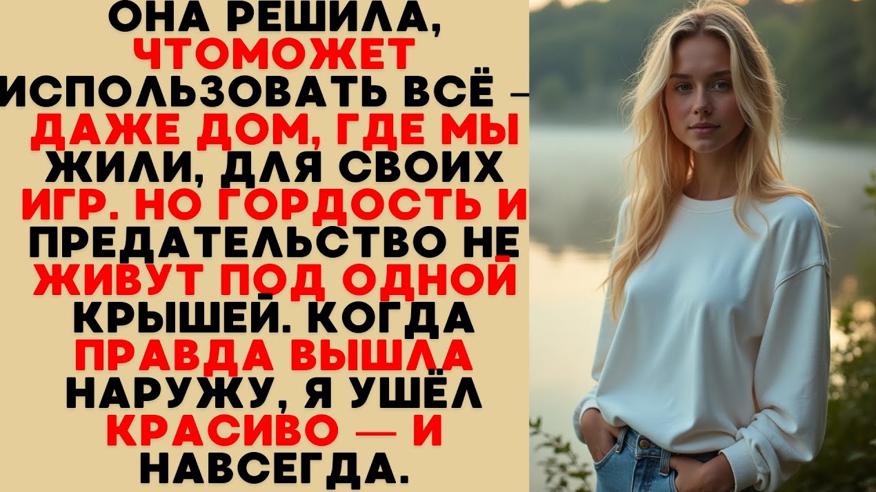 Она играла в любовь под моей крышей — но я ушёл так, что забыл даже адрес.