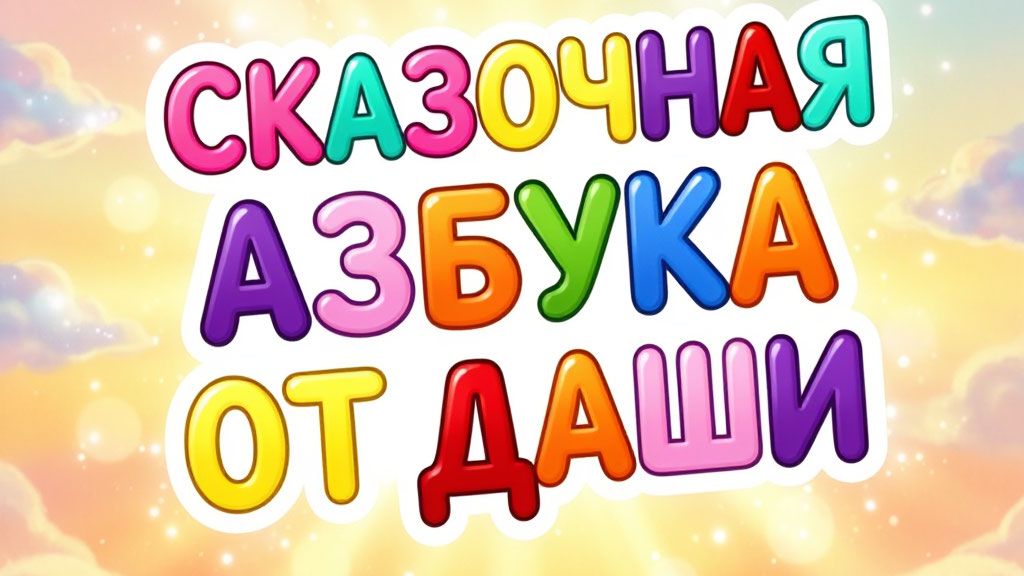 Сказочная азбука от Даши