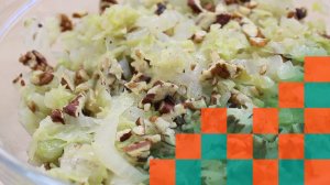 Пекинская капуста с орехами за 15 минут