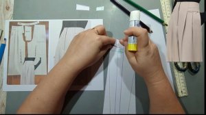 Моделирование. Дизайнерские брюки со складками. Выкройка № 1996.