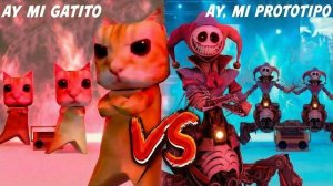 Кто круче Gatito Miau Miau или Prototipo Clac Clac Голосуй! РЕАКЦИЯ