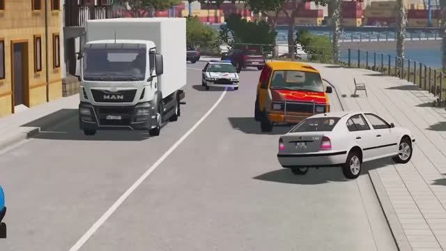 мультики МАШИНКИ погоня ПОЛИЦЕЙСКИХ ТАЧЕК 🏎️✨💪 симулятор аварии смотреть мультфильмы для детей