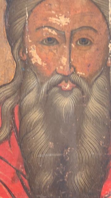 Большая Храмовая икона Святые Захария и Елизавета 18 век