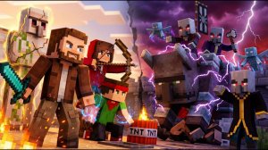 Герои против легиона тьмы в Minecraft