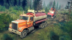 Вывозка леса MudRunner симулятор Медвежий Ручей