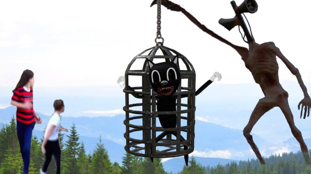 Сиреноголовый против Мы спасаем Cartoon Cat Siren Head