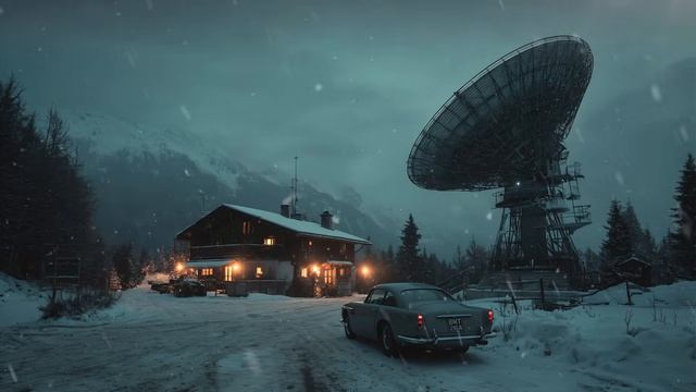 Secret 007 Spy Outpost in the Swiss Alps – Sci-Fi Winter Ambience ｜ 4K