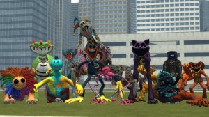 Выживание с монстрами Poppy Playtime в городе | Garry's Mod