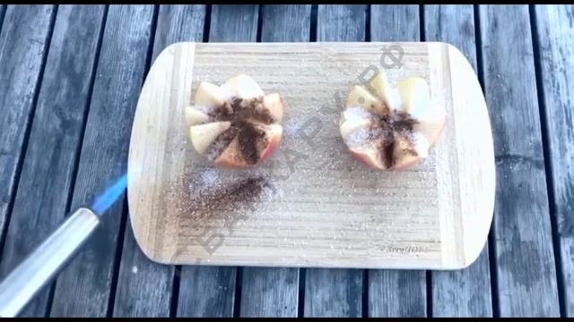 Горелка газовая TurboJet TJ74-B Жарим корицу на яблоке