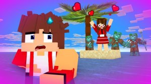 ДЖЕЙ ДЖЕЙ СБЕГАЕТ С ОСТРОВА ЛЮБВИ - МАЙНКРАФТ МУЛЬТИКИ