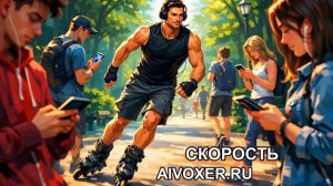 Скорость — Гимн райдеров (ролики, скейт, вело, самокат, мото)  мужской вокал AIVOXER 2026