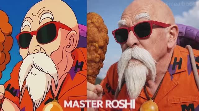 «Драконий Жемчуг» (1986) как живой! Сон Гоку, Бульма и другие — теперь в реальности! (Сделано ИИ)