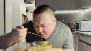 Куриный суп с лапшой мукбанг