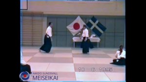 60.Aikido Ai Hanmi Iriminage Omote Nishio Sensei Uppsala 1995