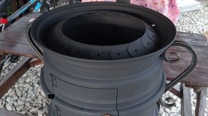 Печь для Казана из Автомобильных Дисков.