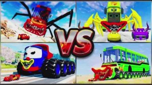 АВТОБУС-МОНСТР против СОНИКА и МАКВИНА 🚌🦔 ВЕСЕЛЫЙ ТАНЕЦ: Смешные МУЛЬТИКИ ✨🚀