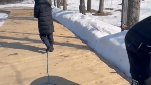 Обстановка на лесном водоеме.