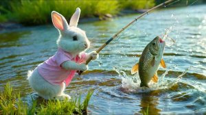 Зайчик-рыбак! Супер Мультики для детей. Детские мультики для малышей смотреть