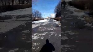 на прогулке