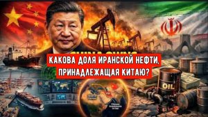 Какова доля иранской нефти, принадлежащая Китаю?