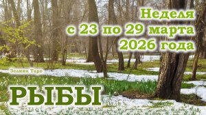 РЫБЫ | ТАРО прогноз на неделю с 23 по 29 марта 2026 года