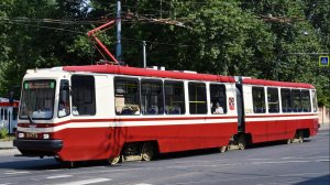 Трамваи ЛВС-86 на маршруте №40 Петербурга