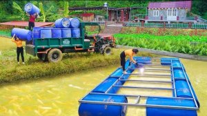 Строю домик на воде из множества пластиковых бочек. Серия 59. Ли Фук Ви