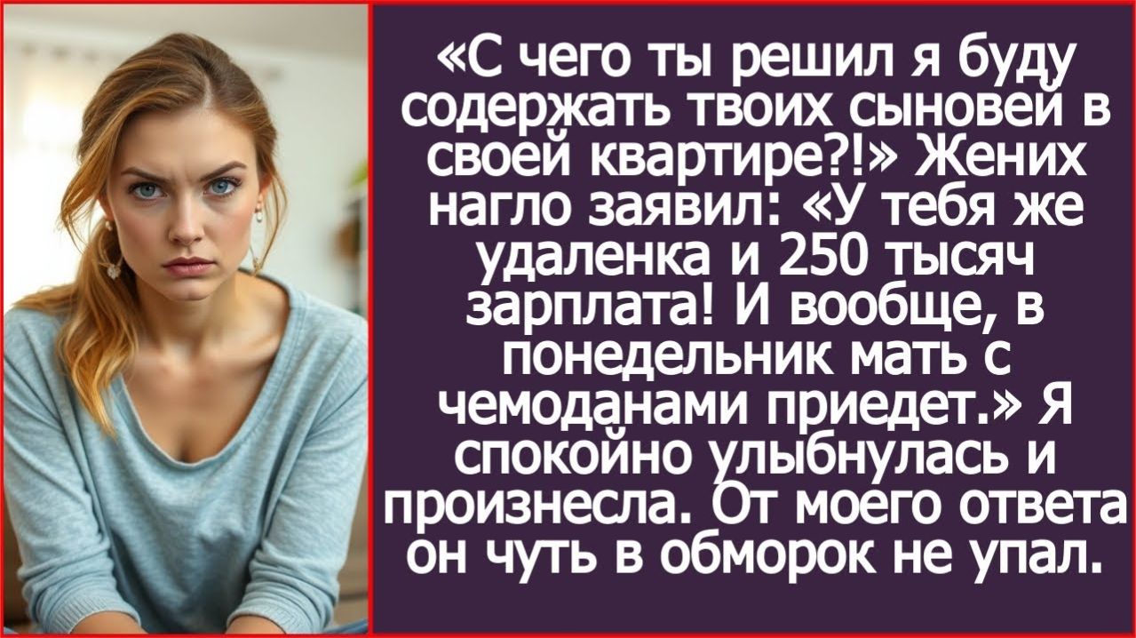 ИСТОРИИ ИЗ ЖИЗНИ|Содержать твоих сыновей в своей квартире?|РЕАЛЬНЫЕ ИСТОРИИ|ЖИЗНЕННЫЕ ИСТОРИИ