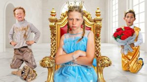 Настя выбирает принца для королевского бала   Like Nastya Vlog