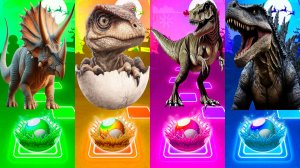 Coffin Dance Динозавры 368 уровень - Мультики про Динозавров | МУЛЬТФИЛЬМЫ ДИНОЗАВРЫ в Tiles Hop