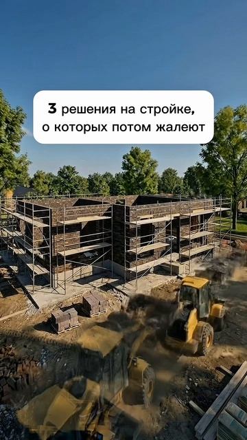 Строительство дома — это сотни решений.