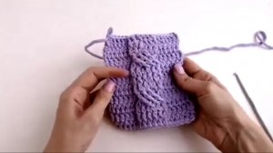 Коса-узор  крючком. Рельефные столбики