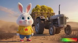 Банановый трактор кролика ДжоДжо: История о трудолюбии в пустыне! 🍌🚜