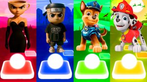 Coffin Dance БРЕЙНРОТ Итальянские Мемы и Щенячий патруль | Tiles Hop №358