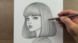 Как шаг за шагом нарисовать красивое лицо девушки — простые рисунки девушки карандашом