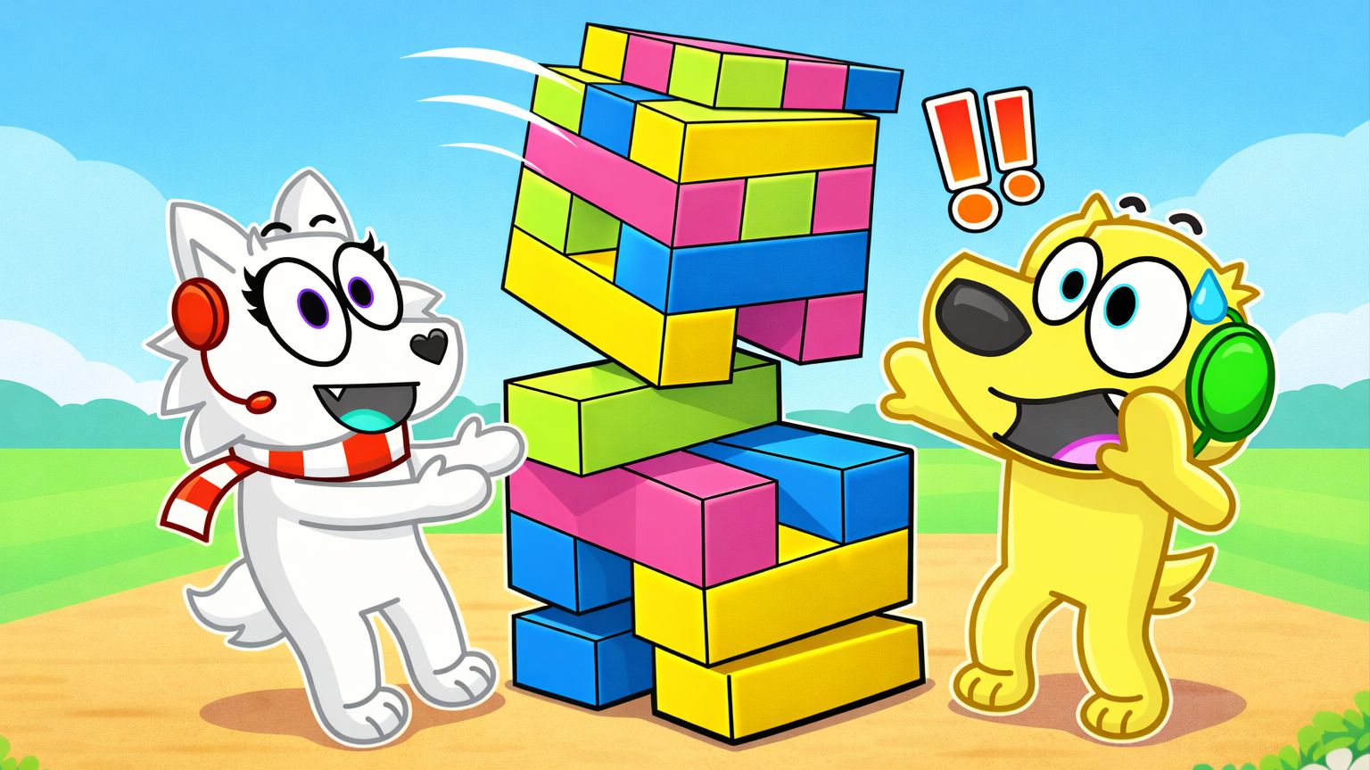 😱 ТАЙЛЕР против СНЕЖКА в ГИГАНТСКОЙ ДЖЕНГЕ! (Roblox Битва)