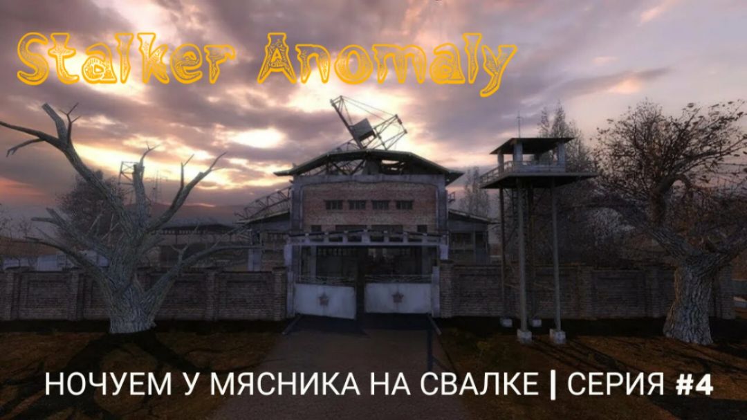 Ночуем у Мясника на свалке | Stalker Anomaly | серия #4