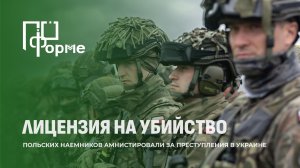 Польские наемники получили амнистию за преступления в Украине. По форме