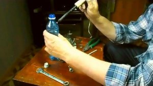 Самодельный краскопульт из пластиковой бутылки.