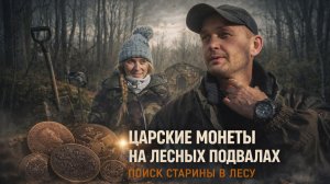 НАХОДКИ В ЛЕСУ — старые подвалы и царские монеты