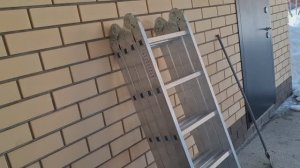 Лестница ТРАНСФОРМЕР. Алюминий 5.5 м. Обзор.