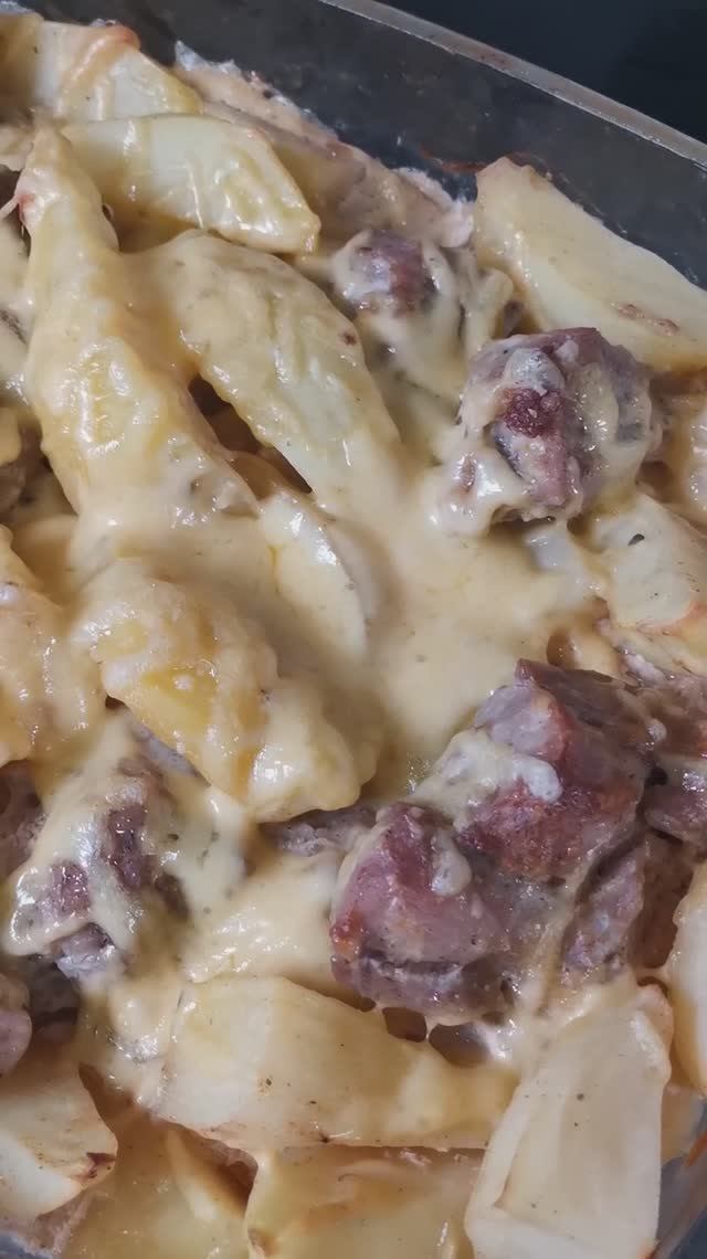 Картофель с индейкой