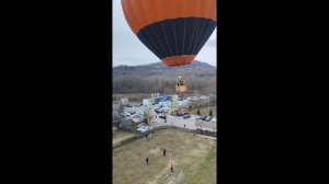 Полёт на воздушном шаре. Абхазия, этнопарк "Апсны", 03.01.2025.