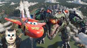 Молния маквин против Бомбардиро Крокодило