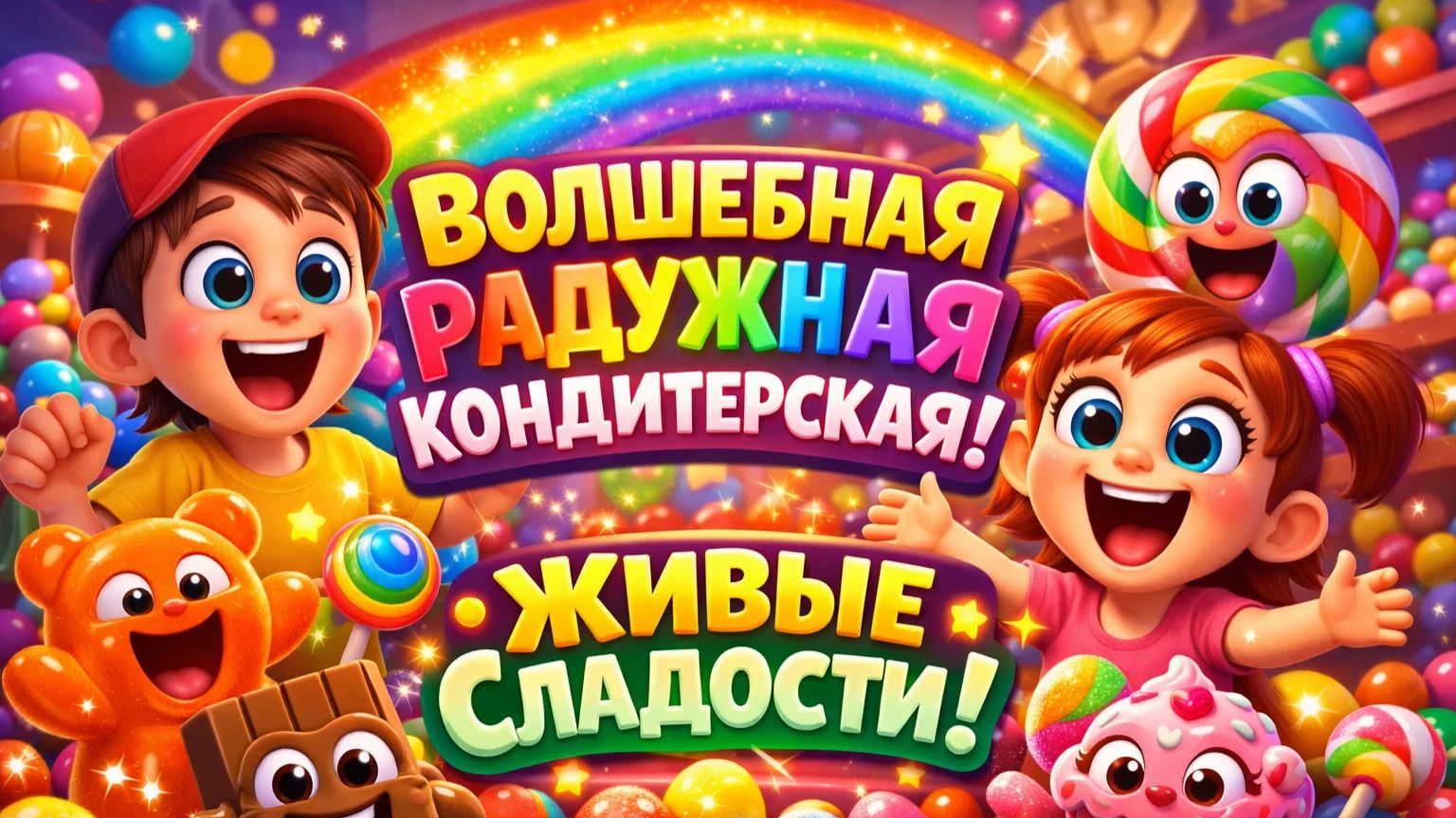 Лис и сладкий конфетный дом | Мультфильмы для детей