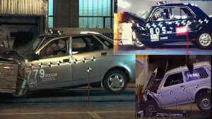 Краш-тесты отечественных автомобилей: Ваз-2106-07-14, Приора, Гранта, Нива-3д-5д, Ока, Иж, Волга.
