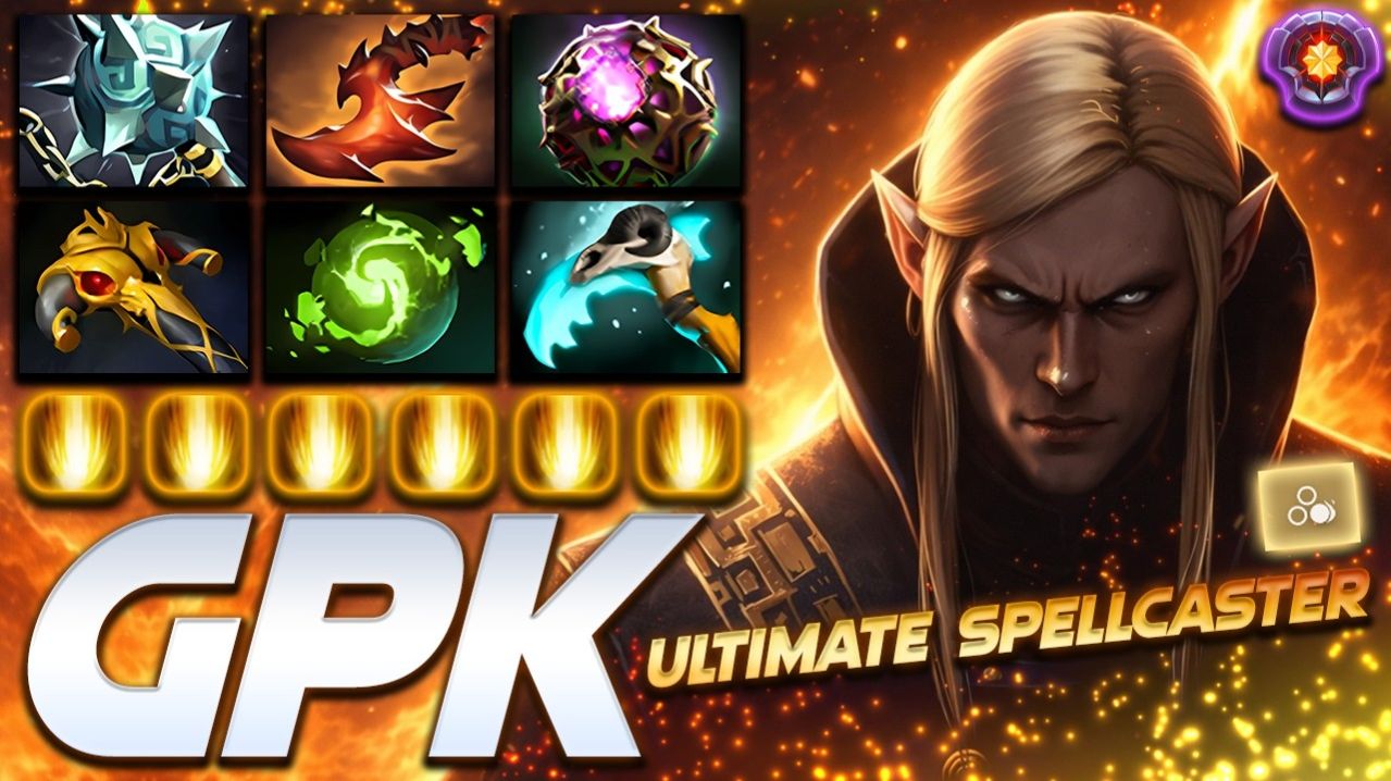 gpk Invoker Ultimate Spell Caster — профессиональный геймплей в Dota 2 [Смотри и учись]