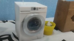 игрушечная стиральная машина dexp стирает на программе интенсивная стирка с порошком Persil